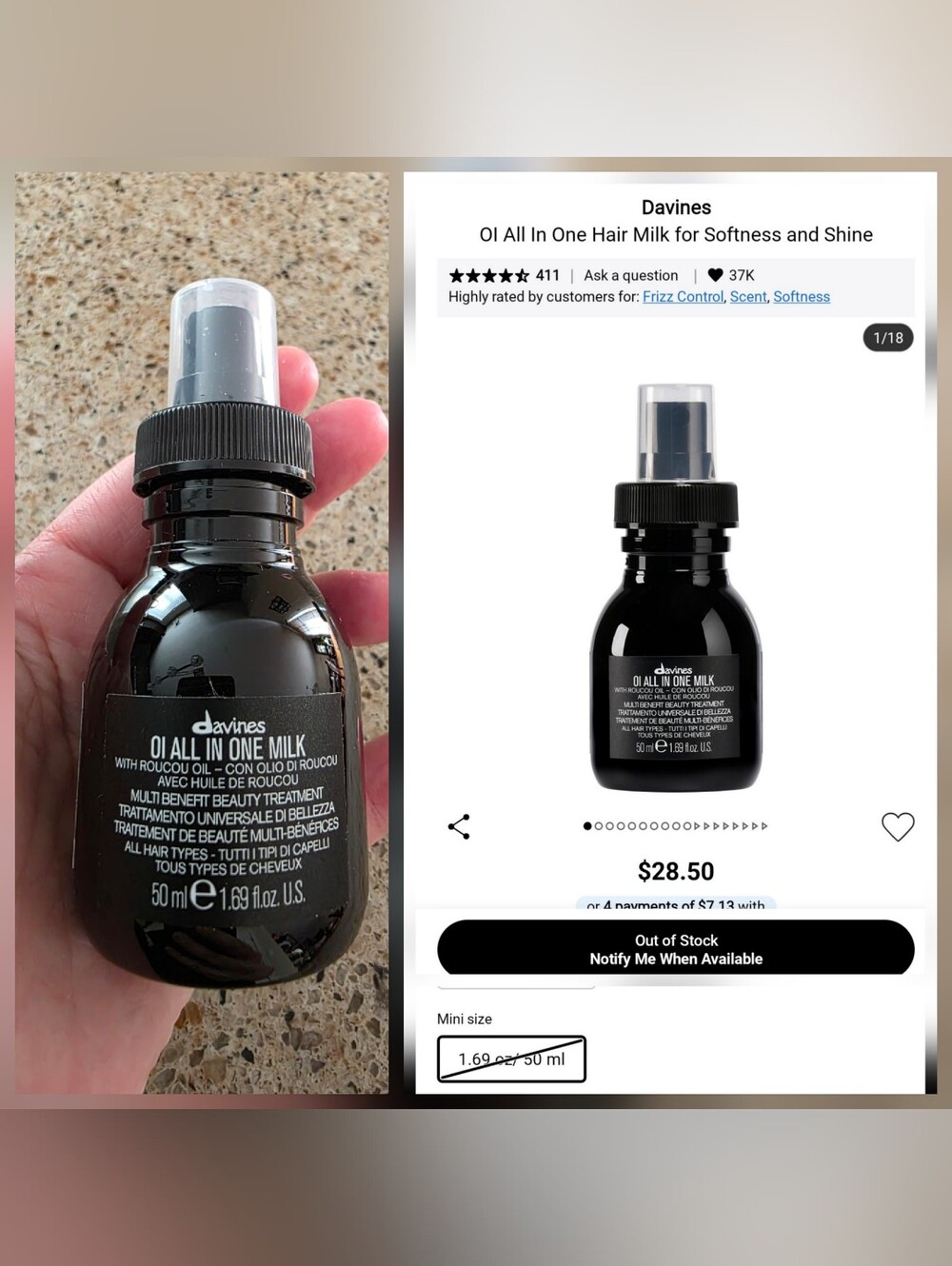 Davines OI All In One Milk
